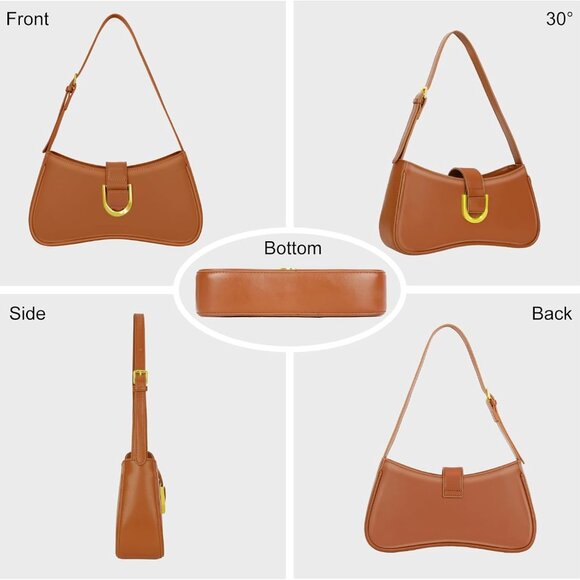 Chic PU Leather Women’s Clutch with Adjustable Strap - Perfect for Everyday Use - Picture 7 of 7